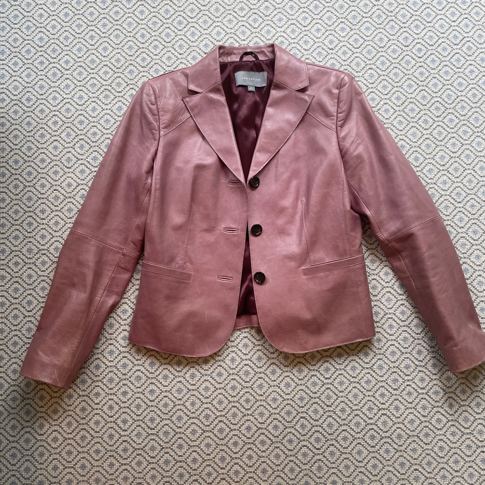 Mauve -Leather Jacket - Mint condition